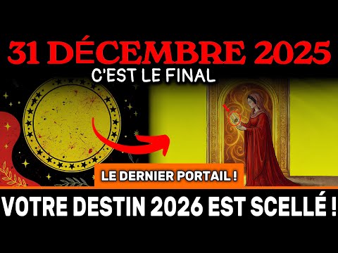 ÇA SE TERMINE! LE DERNIER PORTAIL 2025! 31 décembre – votre destin 2026 est SCELLÉ!