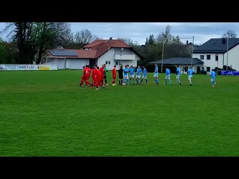 Einlaufen der Mannschaften, 1.FC Eschach 1947 - VfL Iggingen am 01.04.2024