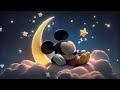 Mickey Mouse Is Sleeping On The Moon With Beautiful Lullaby At Night