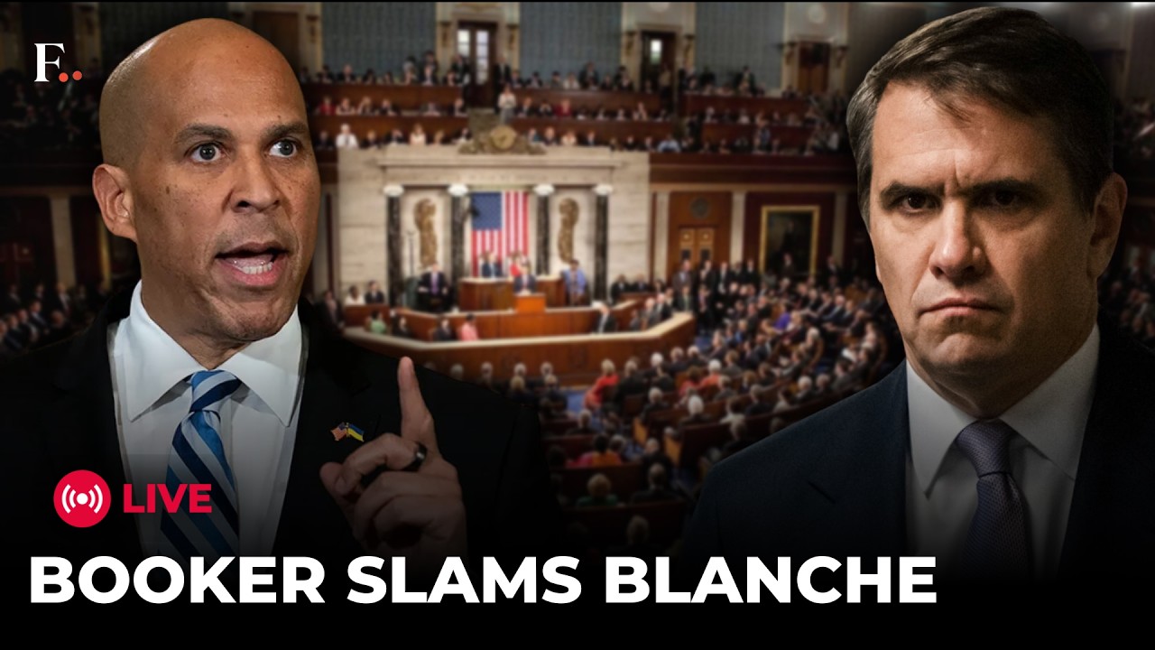 BREAKING LIVE: Democrat Cory Booker Slams Todd Blanche During Fiery Senate Floor Speech