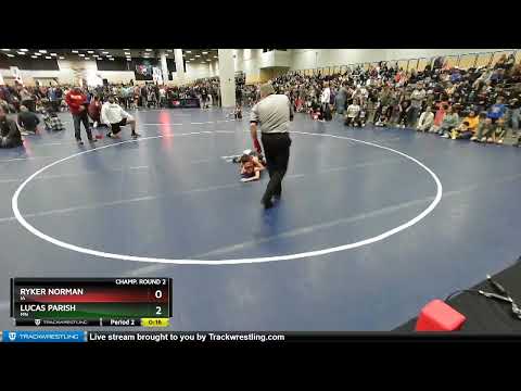 67 Lbs Champ. Round 2 - Lucas Parish, MN Vs Ryker Norman, IA 69b9