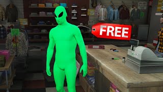 How to get the Green Alien Outfit for FREE! (GTA Online)