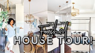 FURNISHED NEW CONSTRUCTION HOUSE TOUR! | New Modern Upgrades + Home Decor | Home Inspiration