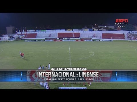 Gols - Internacional 1 x 1 Linense - Copa SP Futebol Júnior 2014 - 15/01/2014