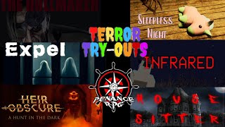Terror Try Outs Dollmaker, SleeplessNight, Infrared, Expel, Heir Obscure & HouseSitter | Penance RPG
