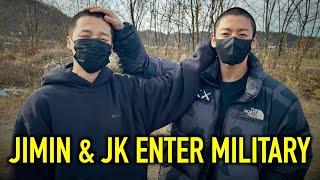 Jimin & Jungkook begin Military Service Enlist
