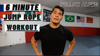 6 Minute Jump Rope Workout | Follow Along