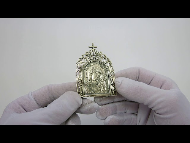 Срібна ікона "Казанська" 3юн Відео огляд