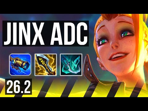 JINX & Sona vs VAYNE & Leona (ADC) | 6k gold comeback, Good KDA: 14/2/8 | KR Master | 26.2