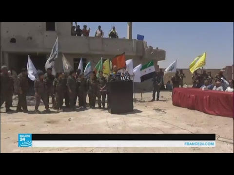 بيان لقوات سورية الديمقراطية يلقيه العقيد طلال سلو ويعلن فيه عن بدء معركة السيطرة على الرقة