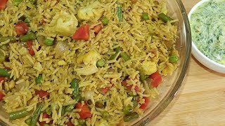 brown rice mixed veg pulao in pressure cooker||Pulao Recipe||brown rice pulao