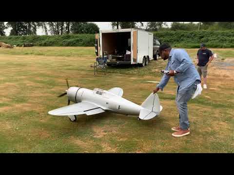 P-47 Razorback CARF 1:4.5 with Moki S250 Maiden flight