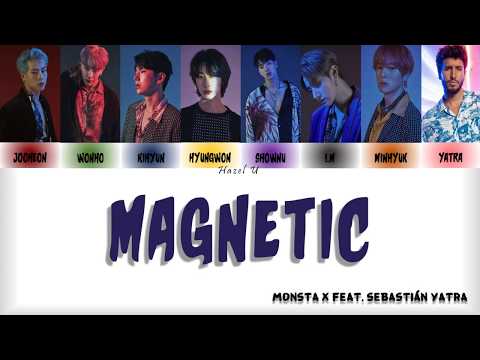 MONSTA X (몬스타엑스), Sebastián Yatra - MAGNETIC (Color Coded/Eng/Esp) Lyrics