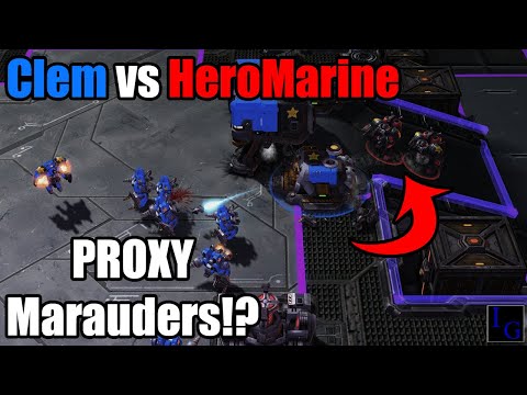 HeroMarine Rushes MARAUDERS vs Clem!? | StarCraft 2 SC2 Professional Game Pro TvT Match