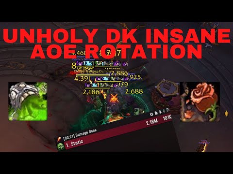 UNHOLY DK'S AOE IS BRUTAL - Rotation Showcase | World of Warcraft Dragonflight
