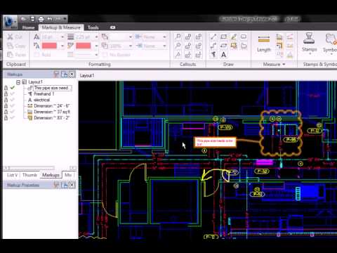 Autodesk Design Review 2010  - intro to electronic redlines for DWF and PDF files