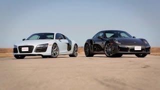 2014 Audi R8 V10 Plus vs. 2014 Porsche 911 Turbo