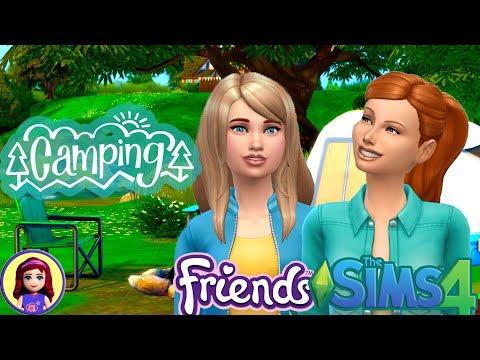 Stephanie & Mia Go Camping - Spring Break Sims 4 Let's Play Part 1 Lego Friends