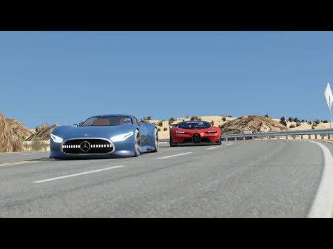 Bugatti Vision GT vs Mercedes-Benz AMG Vision GT at Black Cat Country