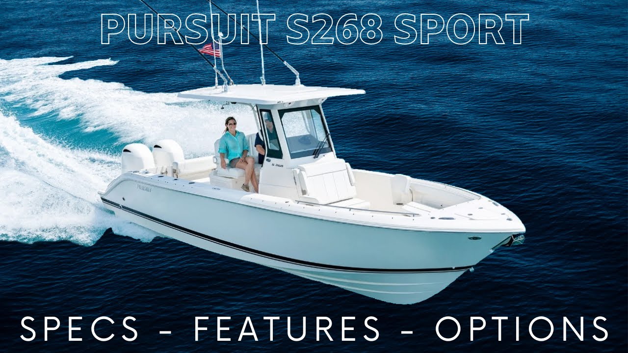 New 2024 Pursuit S268 Sport Center Console Walkthrough Review