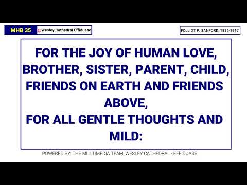 MHB 35 - FOR THE BEAUTY OF THE EARTH