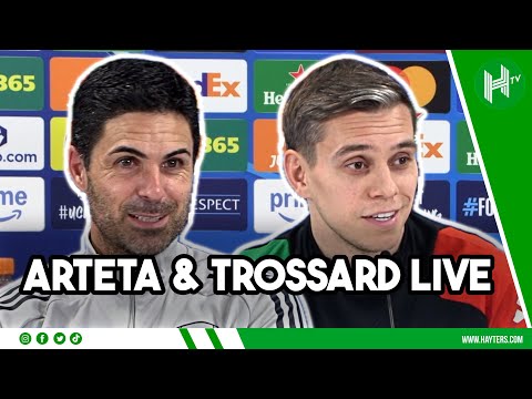 LIVE | Mikel Arteta and Leandro Trossard | Slavia Praha v Arsenal