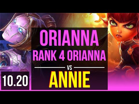 ORIANNA vs ANNIE (MID) | Rank 4 Orianna, Rank 19, KDA 11/2/9, Legendary | BR Challenger | v10.20