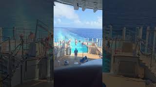 Sparkling Horizons: Sun Princess Infinity Pool Time Lapse ☀️ #short #SunPrincess #Cruise