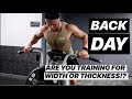 How To Get A Thicker Back | Back Routine