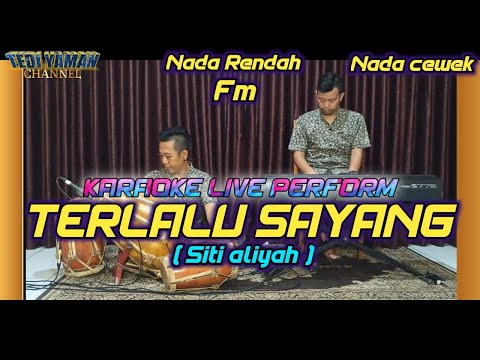 Terlalu sayang tarling Karaoke  ( Siti aliyah ) nada Rendah Fm