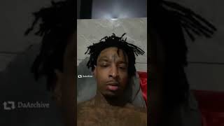 21 Savage posting up SG Tip
