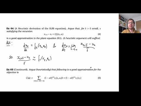 Continuous Time Dynamic Programming -- The Hamilton-Jacobi-Bellman Equation