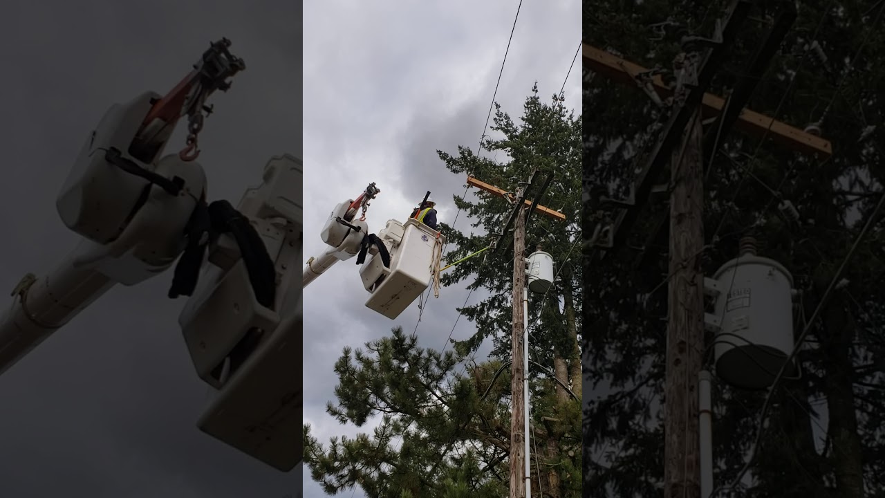 Electrical Lineman Fireball, Phase to Phase Fault Powerline  ⚡High Voltage ⚡