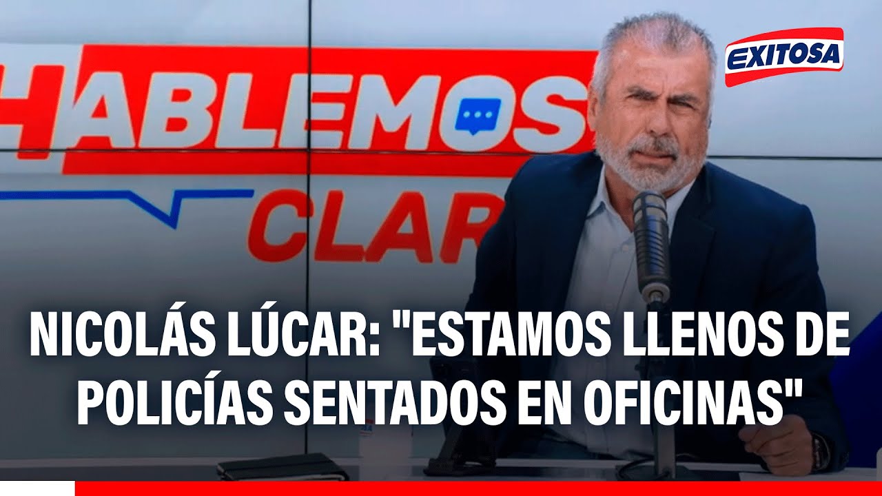 🔴🔵 Nicolás Lúcar: "Estamos llenos de policías sentados en oficinas haciendo labores administrativas"