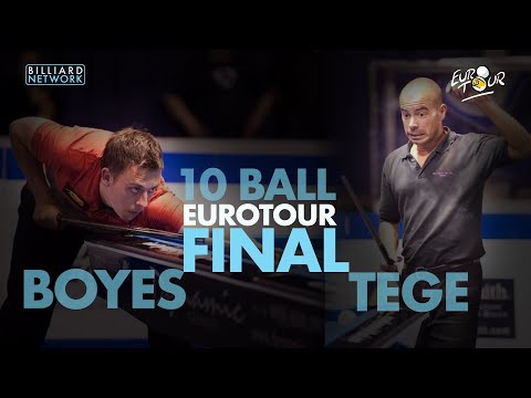 EUROTOUR FINAL - KARL BOYES vs Sascha TEGE | GERMAN OPEN   | 10 Ball - Jewels of the PAST