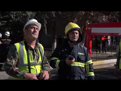 FHN-in Dövlət Yanğından Mühafizə Xidməti yanğın-taktiki təlim keçirib