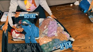 How I pack my suitcase using a vacuum bag