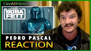 Pedro Pascal REACTION Mandalorian in The Book of Boba Fett DUB video