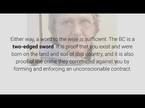 Get "YOUR" BC's Now. March 16, 2019 By Anna Von Reitz