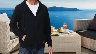Men's Jacquard PlaidCloth Lightweight Zipper Hoodie Sweatshirt Jacket Review