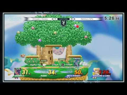 KotN5 - Shinjoebi + Skorpio vs Demitus + NiTe - Smash 4 2v2 LF