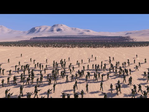 400 MODERN SOLDIERS vs 4 TYPES OF ZOMBIES