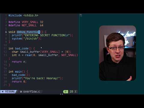 exploiting buffer overflows is too simple. (do it with me)