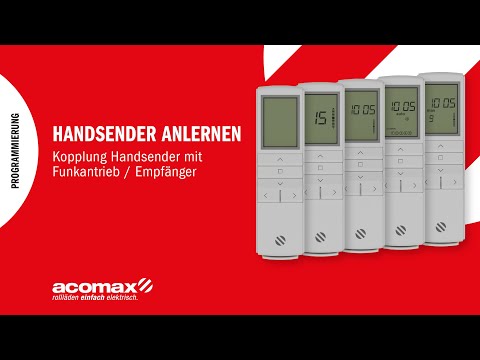 acomax Handsender anlernen