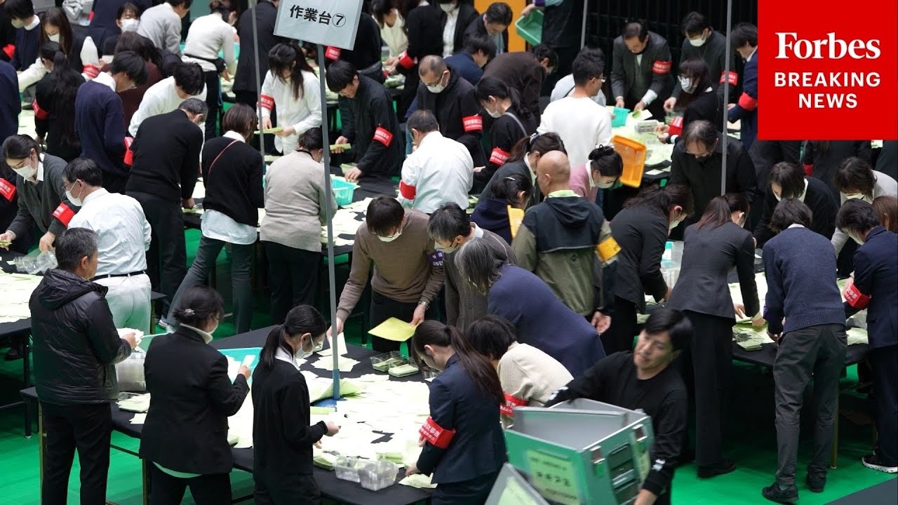 Ballots Are Counted In Japan's Massive Election To Determine All Nearly-500 Seats Of House