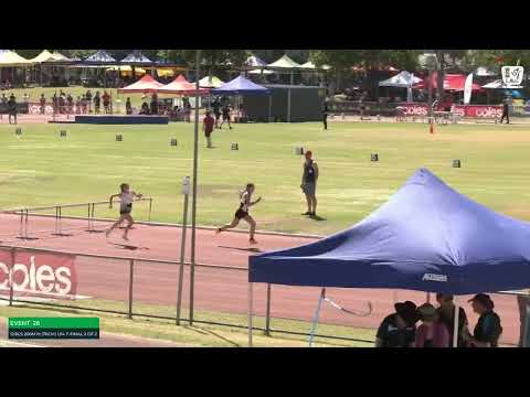 Girls U14 200m Hurdles Timed Final 2: 2023-24 State Track and Field Championships