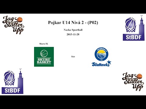 Skuru Basket (P02 Boo) mot Saltsjöbaden Seahawks - 2015-11-28