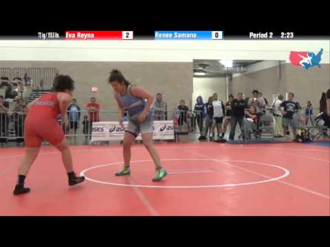 FILA Junior 72 kg / 158.5 lbs. - Eva Reyna vs. Renee Samano