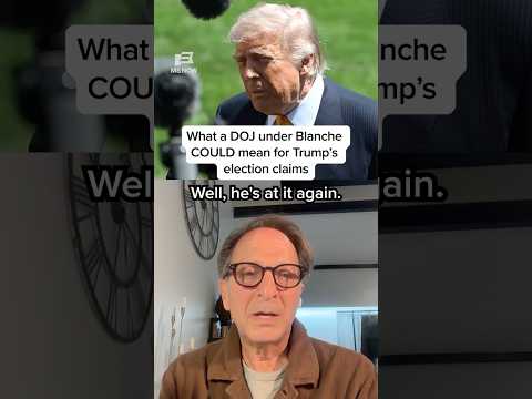 What a DOJ under Blanche COULD mean for Trump's election claims