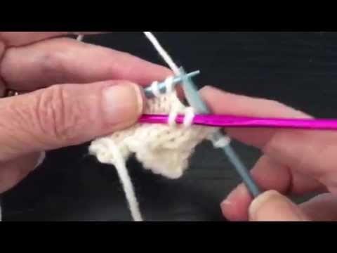 How to Knit 2/2 LC Cable (left cross) Continental Style